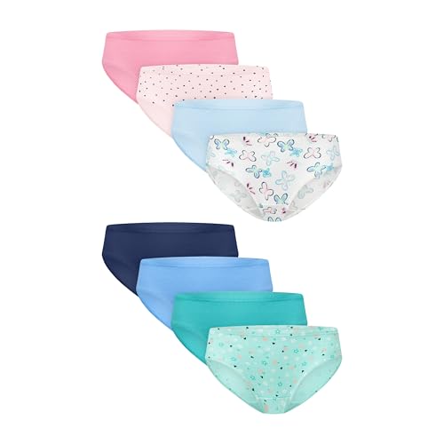Hanes Unisex Baby Underwear Briefs 8-Pack Pure Comfort Brief Panties for Toddler Girls Organic Cotton Underwear