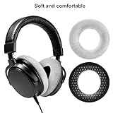 WOKICOR Ear Pads Replacement for Beyerdynamic DT 770 Pro, DT 990 Pro, Soft Velour Replacement Ear Pads Compatible with BeyerdynamicDT990 / DT880 / DT770 PRO Headphones, Grey - Image 6