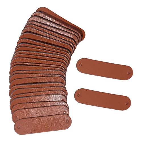 LUXBUT PU Leather Garment Tags for DIY Fashion Projects