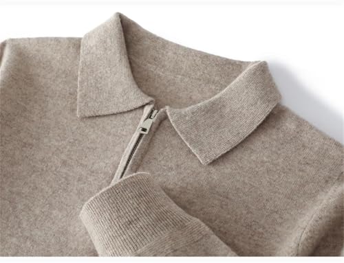 Men's 100% Merino Wool Sweater Half Zip Knitted Pullover Warm Winter Casual Long Sleeve Knit Top3