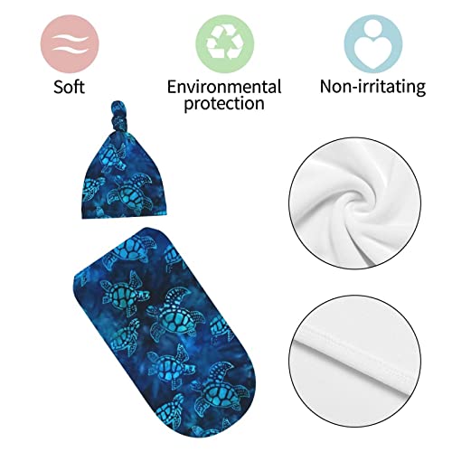 Yiftd Swaddle Blanket Sea Turtle Soft Fleece Baby Blanket Newborn Plush Receiving Blanket For Boys Girls Swaddling Wrap Set Sleeping Bag For Toddler Infant #TOP3