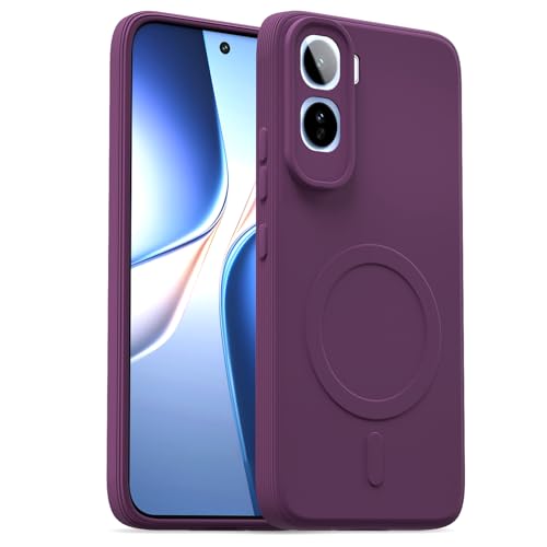 Image of Pikkme Back Cover for Vivo T5 Pro 5G Soft Matte Silicone Mag-Safe Design (Mag-Safe Not Support) Camera Protection | Slim Fit Bumper Cover (Purple)