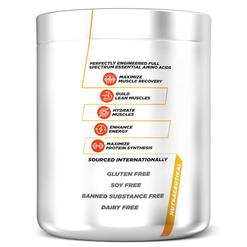 Image of Bigmuscles Nutrition Essential EAA [30 Servings, Orange] | All 9 Essential Amino Acids with Electrolyte & Energy Matrix [180g]