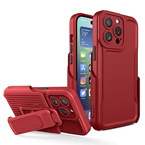 Combo Case Holster iPhone 14 coque béquille et protection ceinture rotative
