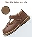 Toddler Girl Mary Jane Dress Shoes-Little Girls School Uniform Shoes Brown