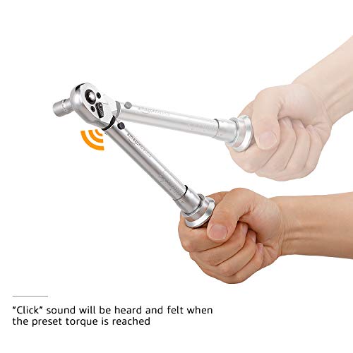 Image of Amazon Basics 1 /4-Inch Drive Click Torque Wrench - 20-150 Inch-lb, 2.5-15 Nm (Pack of 10)