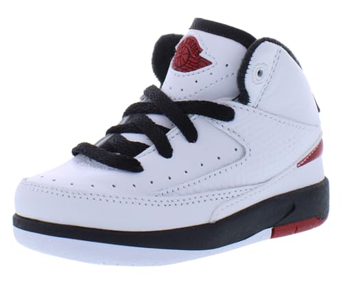 Jordan 2 Retro (Infant/Toddler) White/Varsity Red/Black 7 Toddler M