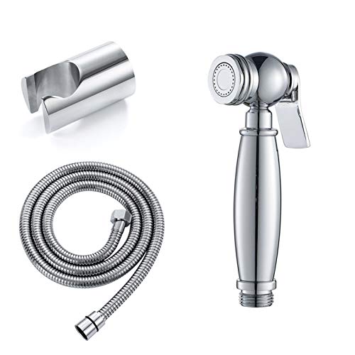 Spruzzatore per bidet portatile per WC, set di spruzzatori per bidet in ottone per detergente per WC, spruzzatore per pannolini di stoffa per bambini, montaggio a parete,B
