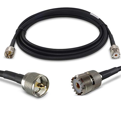 Proxicast 12 ft Ultra Flexible PL259 Male - SO239 Female Low Loss Coax