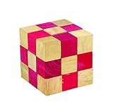 casse tête serpent rouge Casse-Tete en Bois-Bambou : le Serpent - Rouge