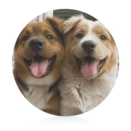 Planche à découper en verre hygiénique et résistante aux rayures chiens - 2