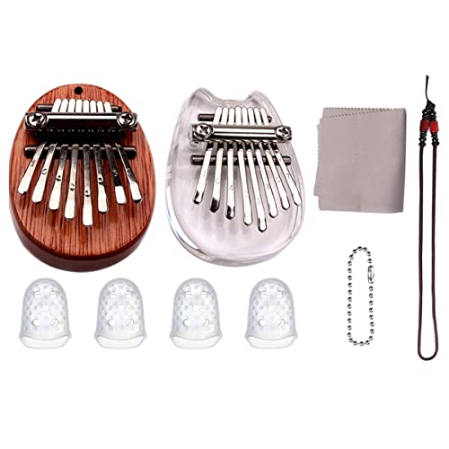 BIENKA 2 Ensembles/9 pièces 8 Touches Doigt Piano Mini Kalimba Doigt Piano 8 Touches Mini Piano - Les Beatles, Paul McCartney, John Lennon, RIngo Starr, George Harrison BIENKA 2 Ensembles/9 pièces 8 Touches Doigt Piano Mini Kalimba Doigt Piano 8 Touches Mini Piano – Image 5