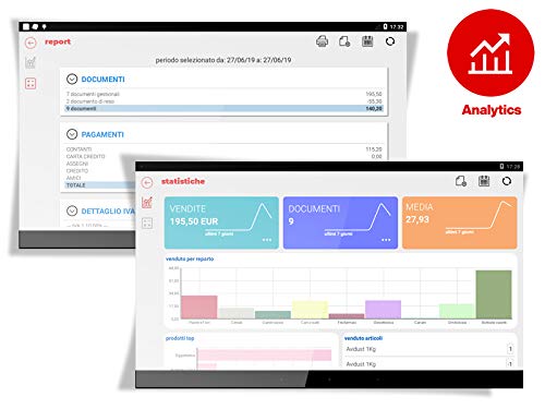REGISTRATO5RE DI CASSA TELEMATICO TOUCH SCREEN WALLE 8T compreso di software per qualsiasi attività commericiale e assistenza!