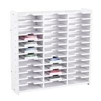 UNICRAFTALE Stempelkissenhalter Ink Pad Tray Organizer Rack 36 Gitter Aufbewahrungsbox Für Stempelkissen Weißer Stempelkissen Organizerhalter Für Schreibtisch Aufbewahrungsorganizer Für Stempelkissen