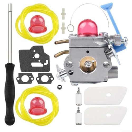 Kit de repuesto de carburador de aluminio para desbrozadora 128C 128CD 128DJX 128L 128LD 128LDX