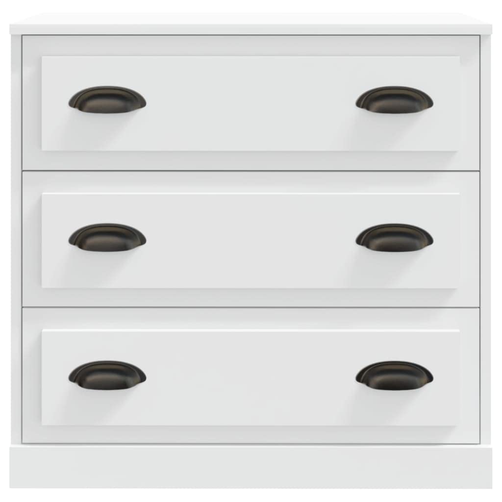 Kredensy zestaw 2 sztuk, białe, materiał drewnopochodny, 70 x 35,5 x 67,5 cm, szafka do przechowywania do salonu, korytarza, kuchni, uniwersalny mebel