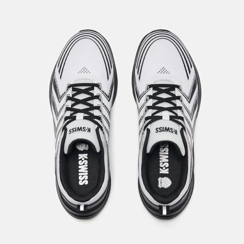 K-Swiss Men's Mellow Lightweight Running Walking Shoe, Black/Grey 10.5 - image 8