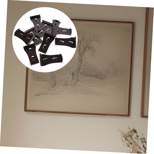 Image of Levemolo 10pcs Metal Picture Hangers Easy to Install Wall Hooks for Oil Paintings and Artwork Suitable for Home Office and Gallery Use and Versatile Frame Hooks