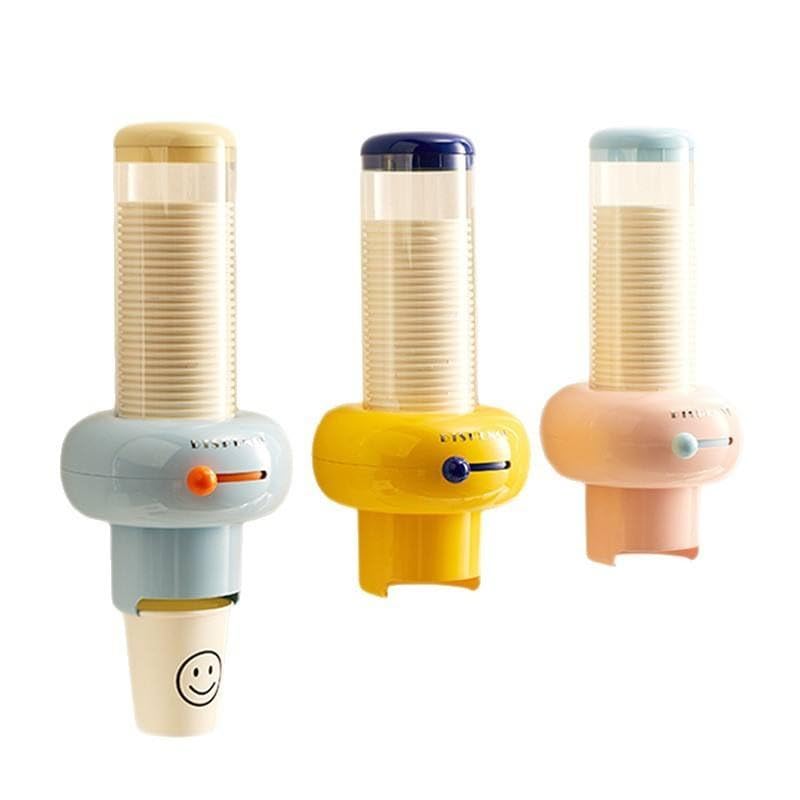 1 Pcs Wall Mounted Paper Cup Dispenser – Dustproof Cup Holder for Bathroom & Kitchen, Automatic Cup Organizer for Disposable Cups, Space Saving Water Cup Storage (Multi Color)-image-13