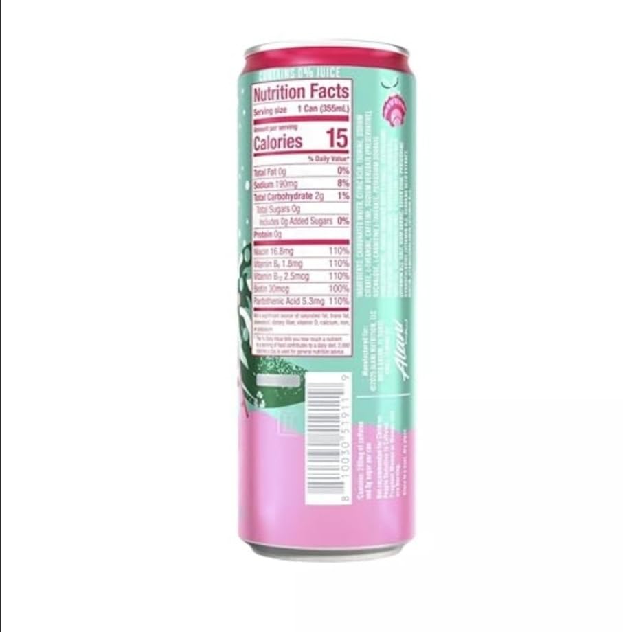 Alani Winter Wonderland Sugar Free, Low Calorie Energy Drinks, 12 Fl Oz Cans, 6 Pack