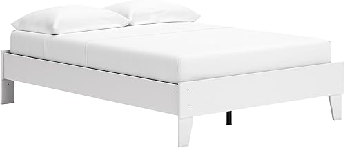 Miniatura 67 de Signature Design by Ashley - Base de cama con plataforma de granja casual Shawburn, tamaño matrimonial, cal desgastada Encalar,Gris (rustic
