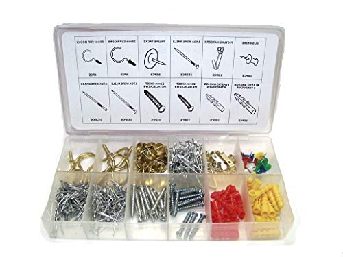 Image of 600pc PICTURE HANG HARDWARE ASSORTMENT KIT HANGER FRAME PICTURE MIRROR PHOTO,Jikkolumlukka