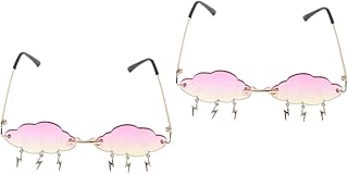 2 Pçs Óculos De Sol Nuvem Óculos De Sol De Carnaval Óculos De Discoteca Anos 90 Óculos De Sol Engraçados Óculos De Baile Para Homens Óculos De Sol De Praia Para Homens Roupas