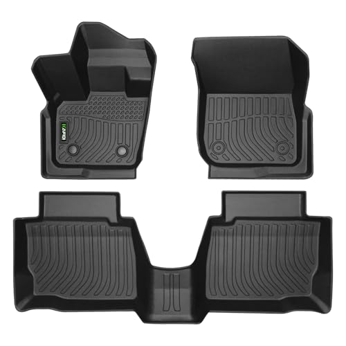 Image of HAFIDI Floor Mats for 2017-2020 Ford Fusion & Lincoln MKZ Car Mats for Fusion All Weather Floor Liners Protection TPE, Fits 1st & 2nd Row Full Set Custom Accessories, Black