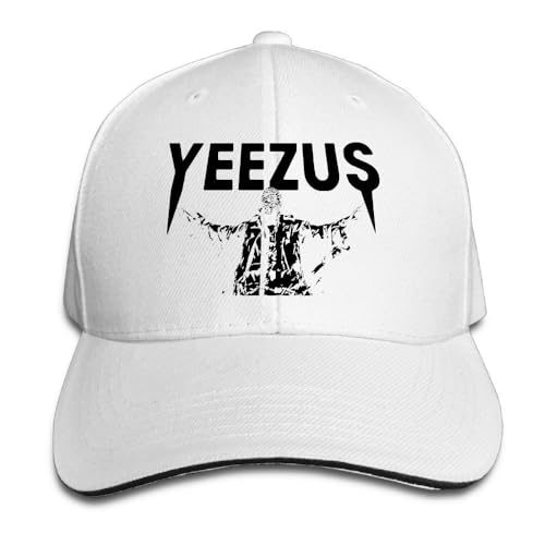 XI ZHE FU Hotgirl4 Adult Kanye West Yeezus Reversed Baseball Hat White White