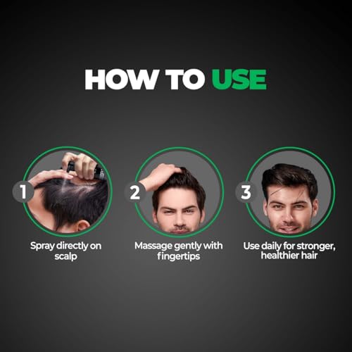 Image of Beardo Rosemary Hair Spray with Redensyl & Rice Water | Activates Natural Hair Growth, Reduces Hair Fall & Breakage | Strengthens Roots | Non-Sticky Daily Hair Tonic for Men- 100ml (Pack of 2)