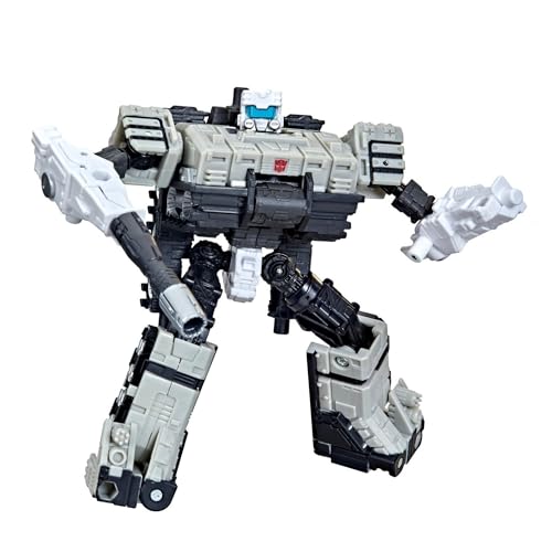 Transformers Toys Generations War for Cybertron: Kingdom Deluxe WFC-K33 Autobot Slammer Action Figure - Kids Ages 8 and Up, 5.5-inch