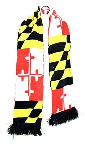Maryland Flag Winter Knit Scarf