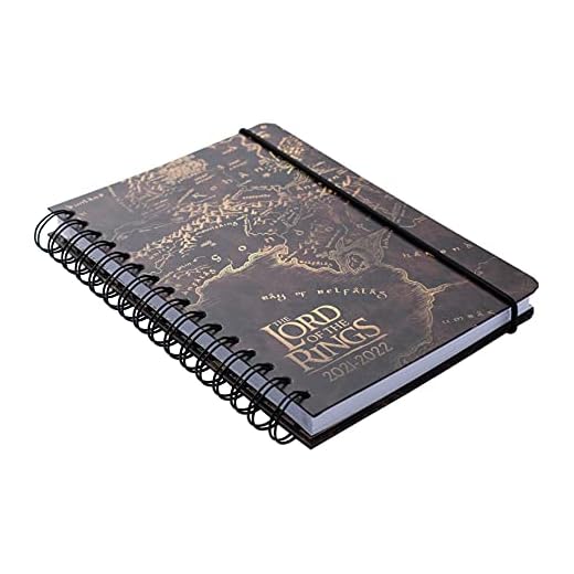 Grupo Erik Agenda 2021-2022 El señor de los anillos Agenda escolar 2021-2022 / Agenda 2022 semana vista, Agenda 12 meses desde Agosto de 2021 a Julio de 2022 │ Agenda A5, Producto oficia,Agenda Erik