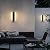 pedforn 2pcs 24in Modern Outdoor Wall Light, IP65 Waterproof Outdoor Wall Sconce, 3000K-6000K Dimmable LED Black Garage Lights, Exterior Wall Lighting, Anti-Rust Linear Long Outdoor Light