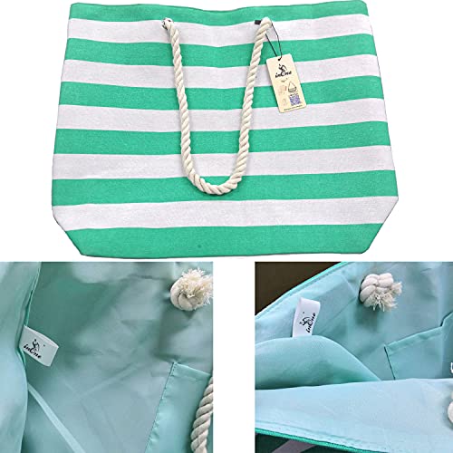 inOne Octopus Beach Bag, 21.6" Large Tote Bag Heavy Duty Handbag with Rope Handles and Sequin Octopus4