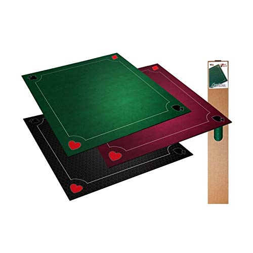 Tappeto da gioco di carte, colore: nero