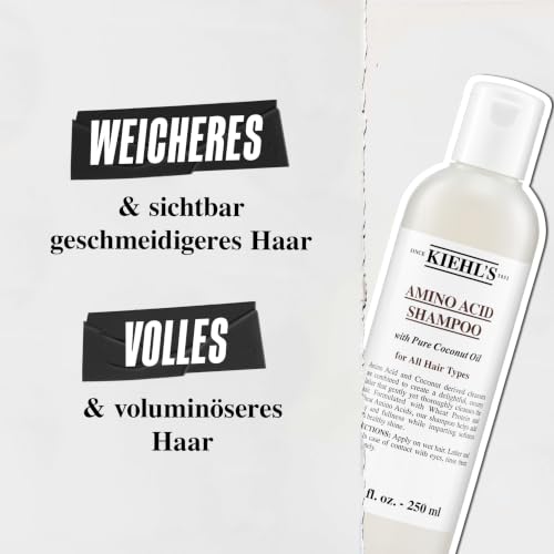 KIEHL'S Amino Acid Shampoo, 500 ml, feuchtigkeitsspendendes Volumen-Haarshampoo mit Aminosäuren, für weiche glänzende Haare – Ansicht 3