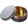 Titanium Waterproof Pill Case EDC Urgency Capsule Case Pocket Metal Box Camping Tiny Case, Blue