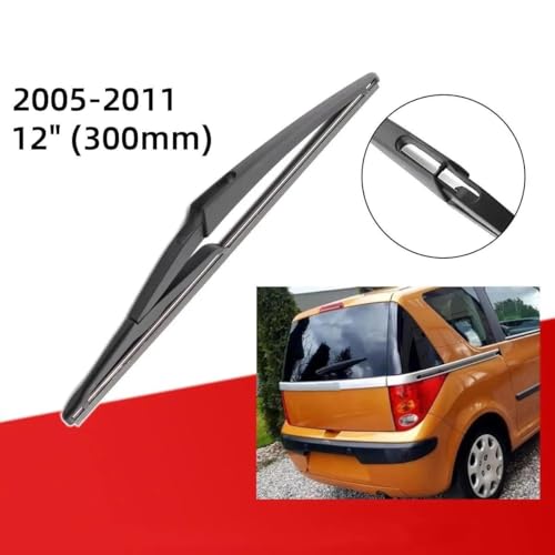Essuie-glace Peugeot 1007 avant arrière brosses anti trace fixation J Hook