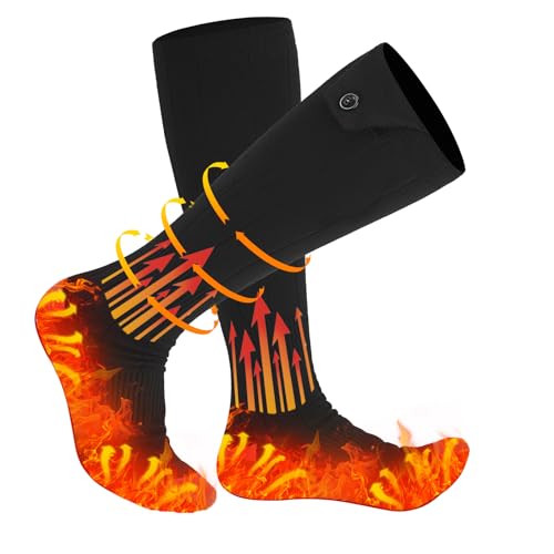 KEKELAN Heated Socks for Men Women Warm Thermal 5V 5000mAh Unisex Electric Rechargeable Battery...