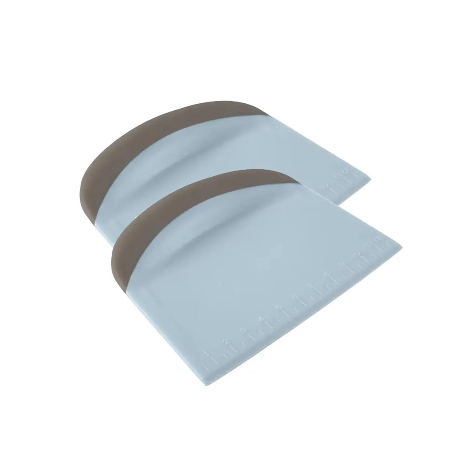 Generico 1/2 pz Raschietto for Impasto Ciotola Taglierina in plastica e Cottura con Doppia Scala(2pcs)