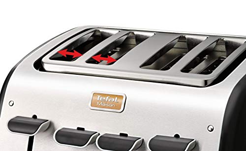 Tefal Grille Pain Maison 4 fentes, 2 Chambres Indépendantes...