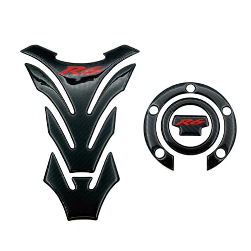 Sticker réservoir moto YZF R6 protecteur de bouchon gaz et té supérieur 2003-2005