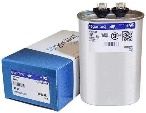 40 uF MFD x 440 VAC GE Industrial Replacement Capacitor Oval # C440L / 97F9641