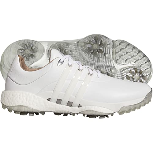adidas Men's Tour360 22 Golf Shoes, Footwear White/Footwear White/Silver Metallic, 9.52