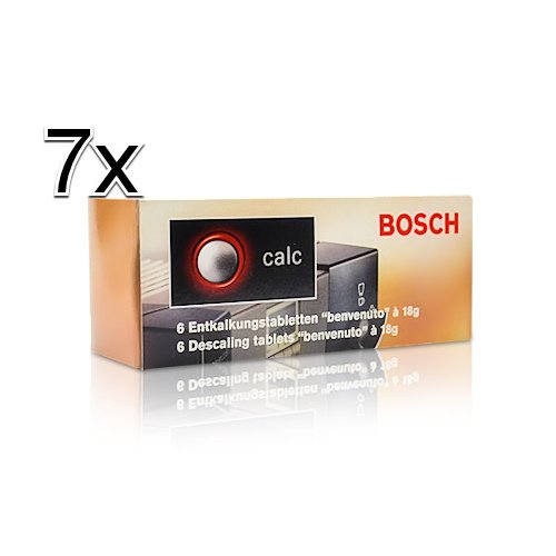 7x Bosch TCZ6002 Entkalkungstabletten für Kaffeevollautomaten