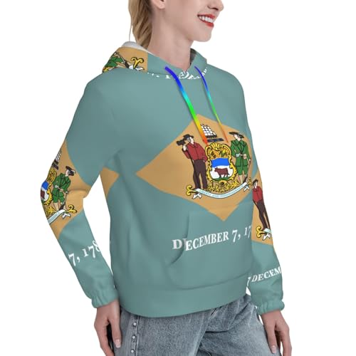 Sweat à capuche Delaware EdWal pour femme pull ajusté - 3