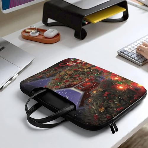 Bolso para laptop 15.6 pulg cuero impermeable unisex miniatura 2