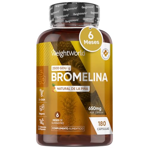 Bromelina 650 mg Cápsulas Extracto de Piña