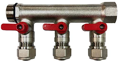 3 Loop Plumbing Manifold w/ 1